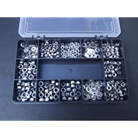 540 tuercas surtidas (completas y nylocs) y arandelas. M3- M4 y M5. Acero inoxidable A2-70.